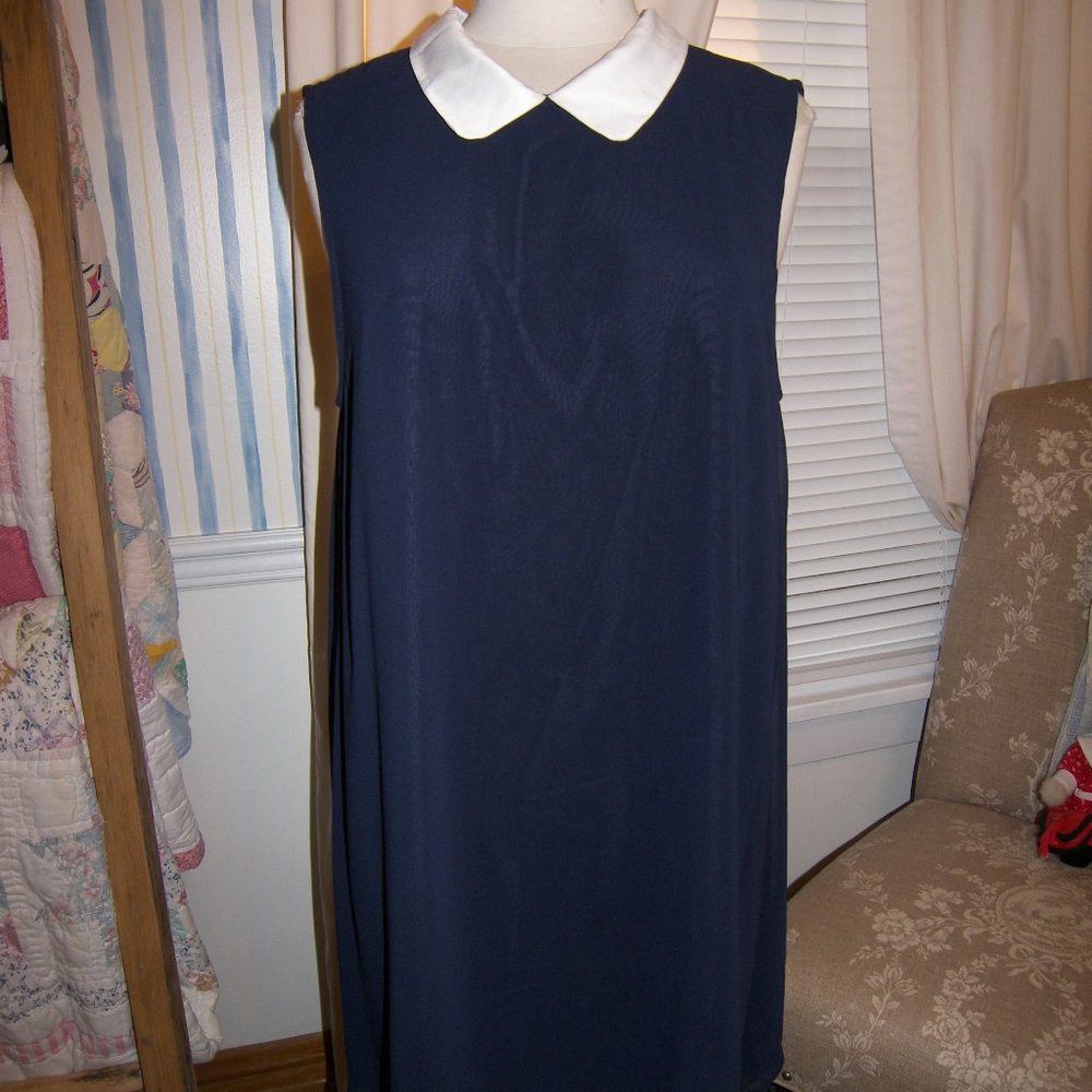 Anthropolgie Cupcakes & Cashnere Navy Shift Dress